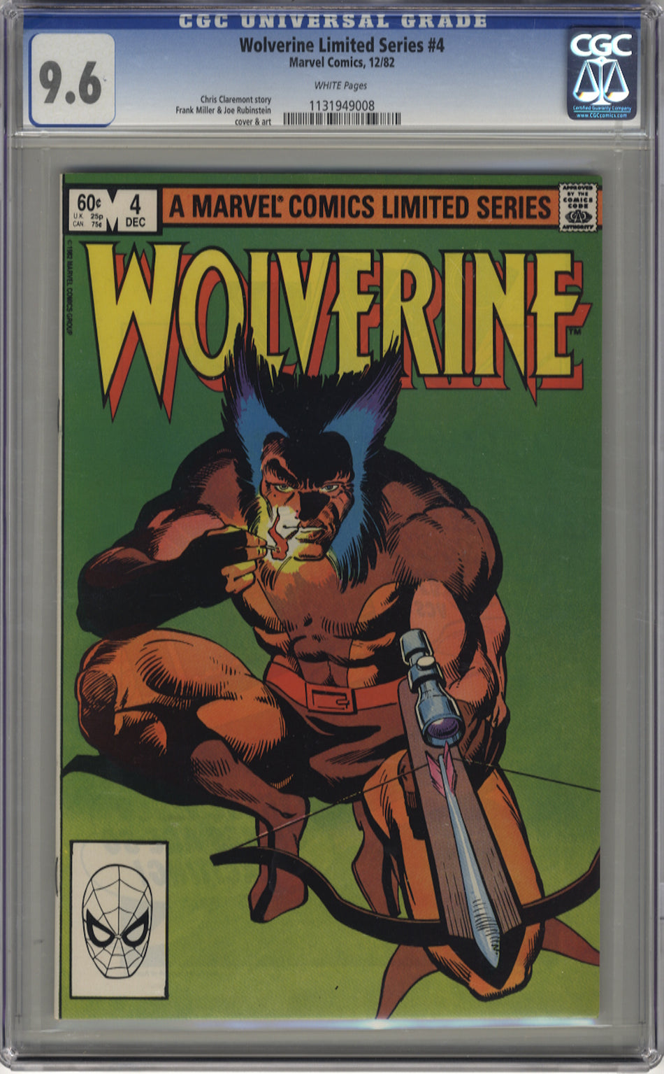 WOLVERINE LIMITED SERIES 4 - CGC 9.6