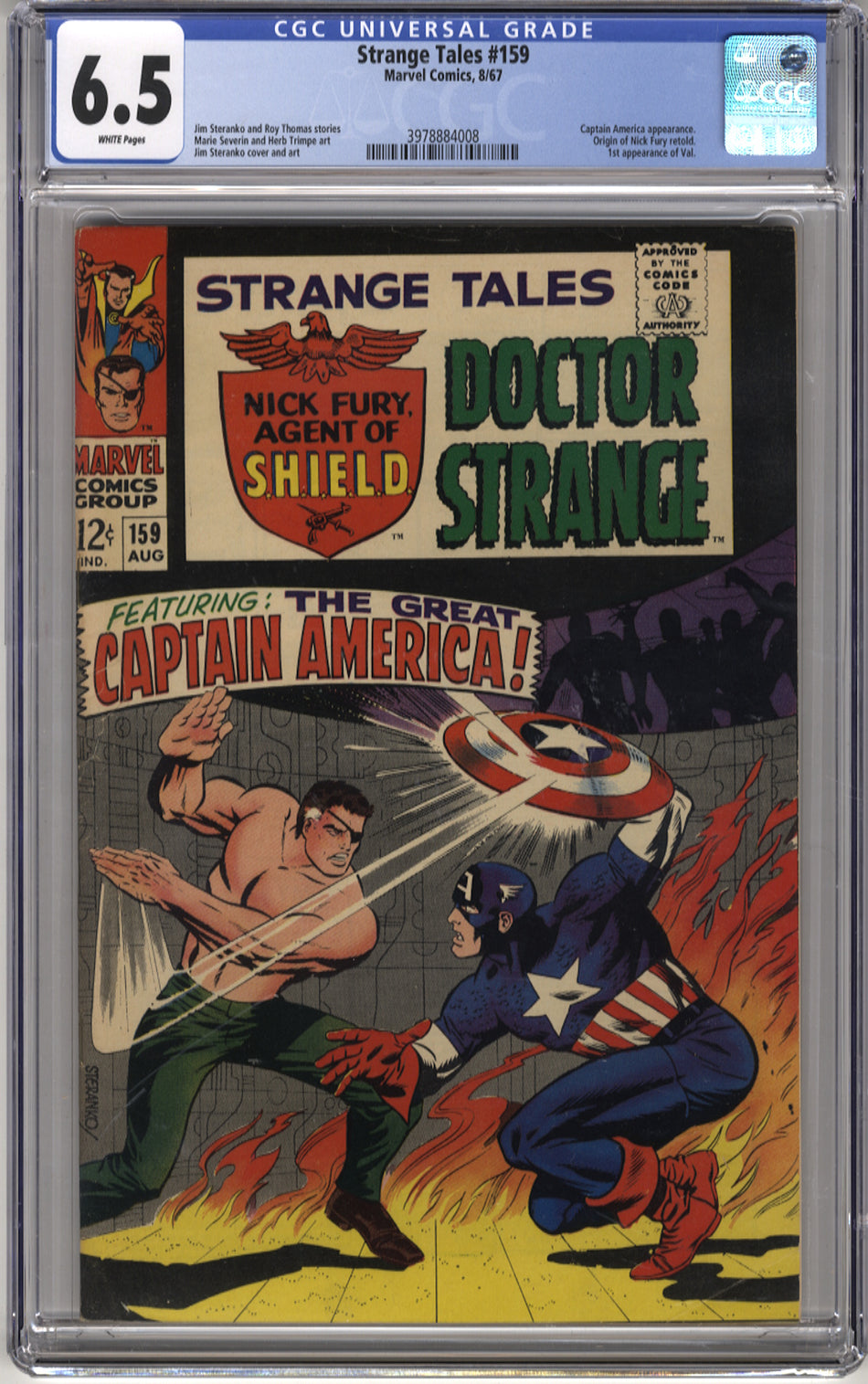 STRANGE TALES 159 - CGC 6.5