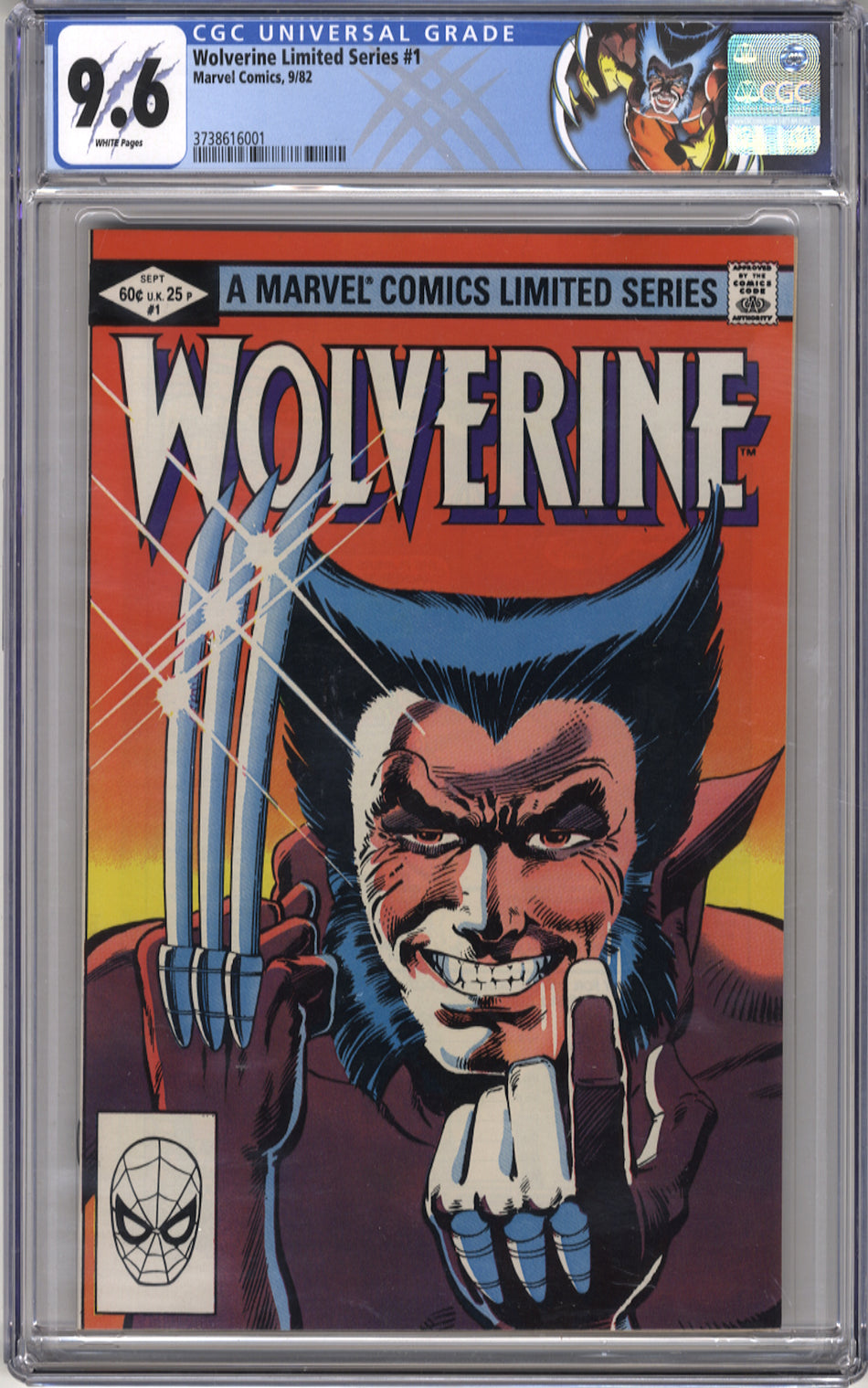 WOLVERINE LIMITED SERIES 1 - CGC 9.6 Custom Label