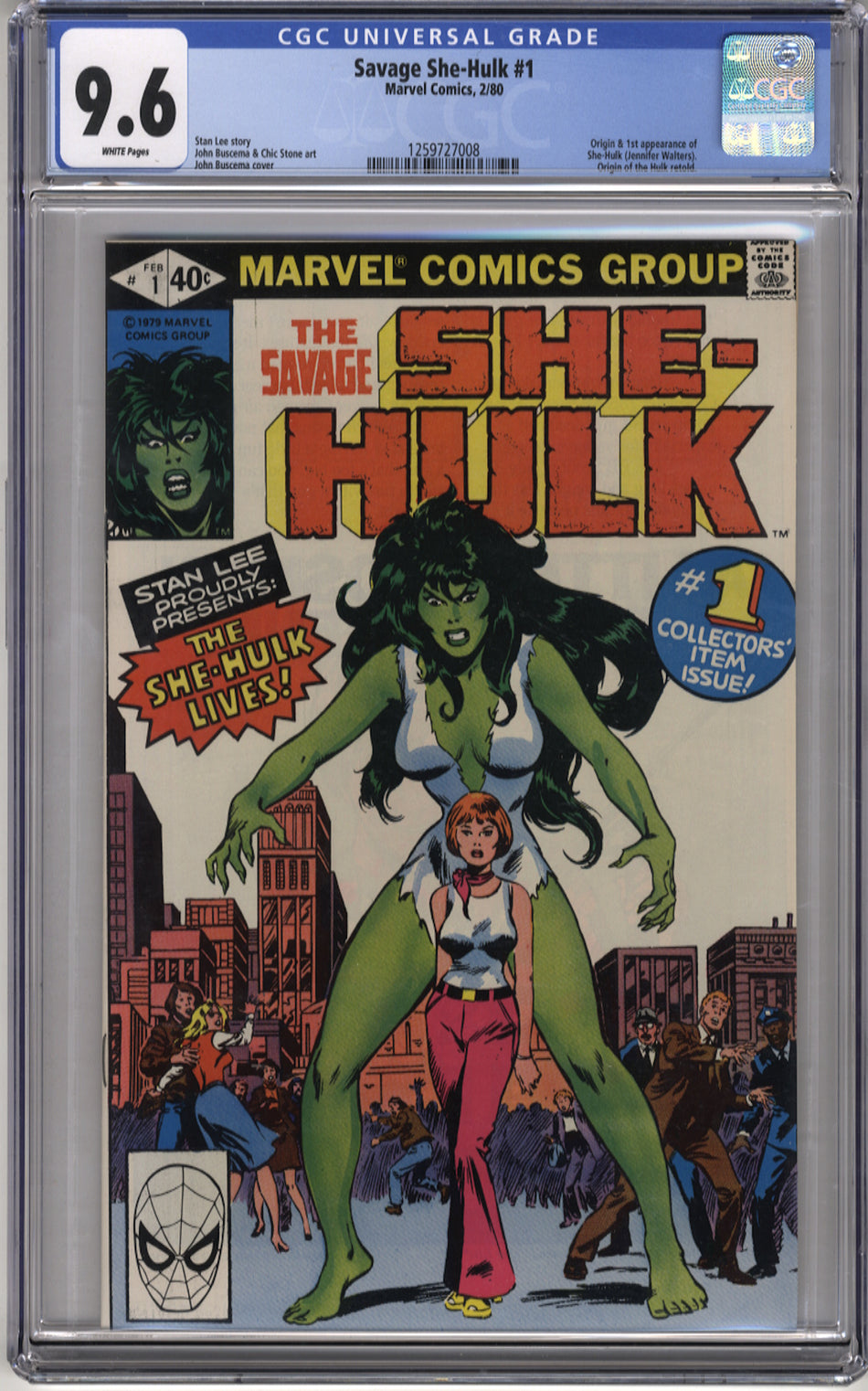 SAVAGE SHE-HULK 1 - CGC 9.6