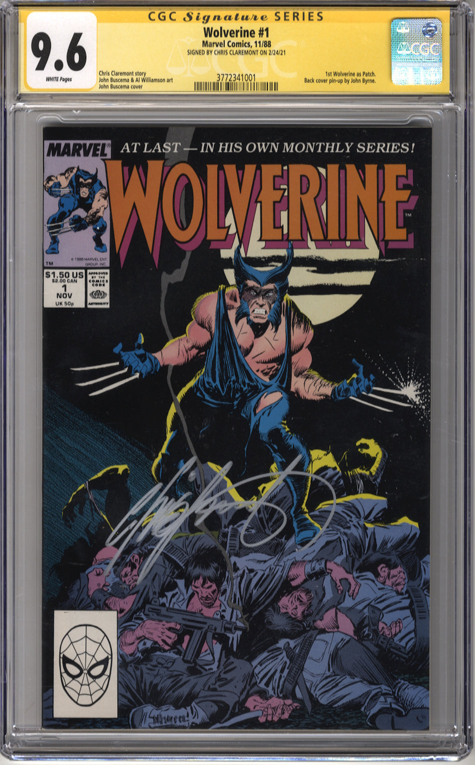 WOLVERINE 1 (1988 Series) - CGC 9.6 Signature Series