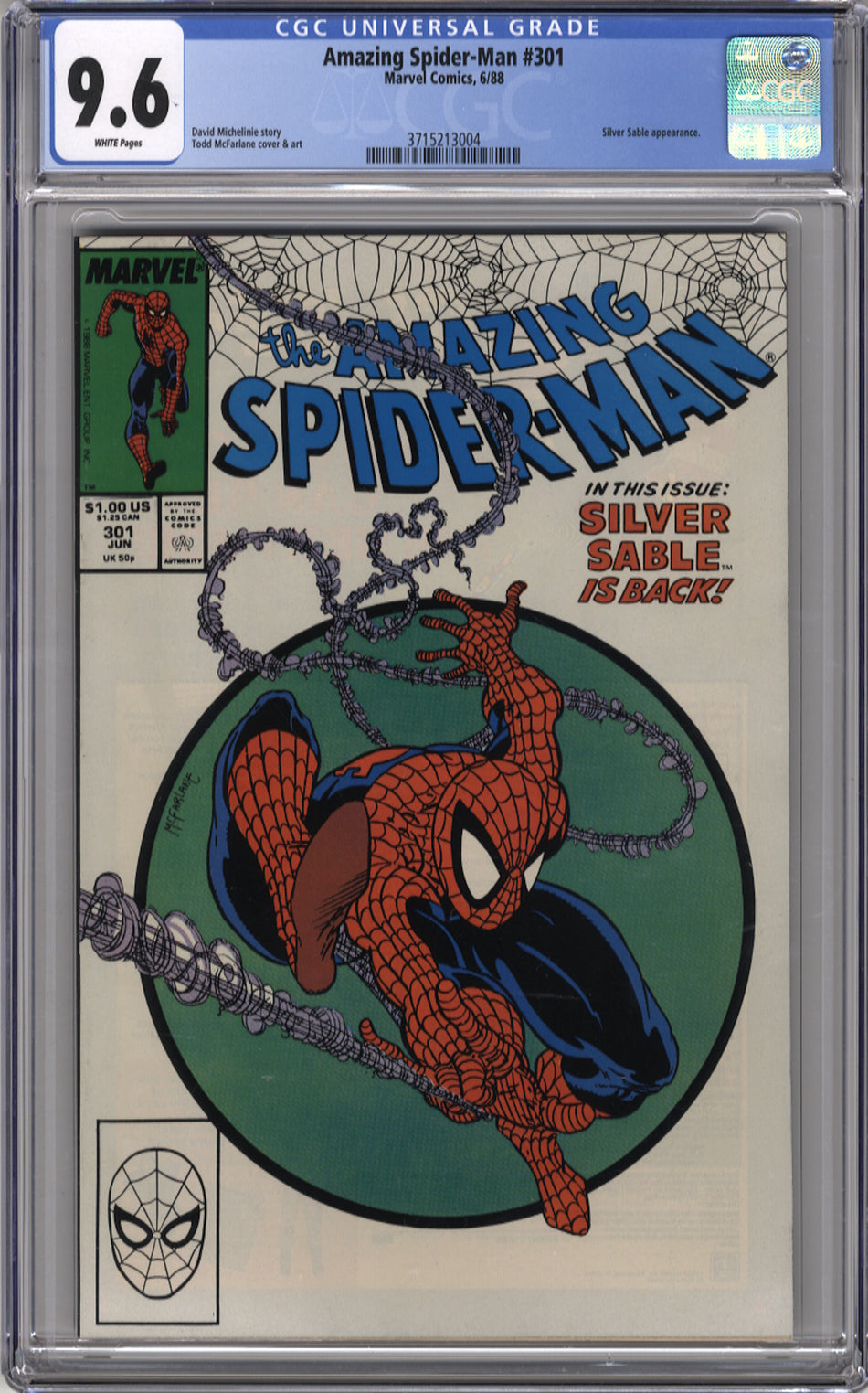 AMAZING SPIDER-MAN 301 - CGC 9.6