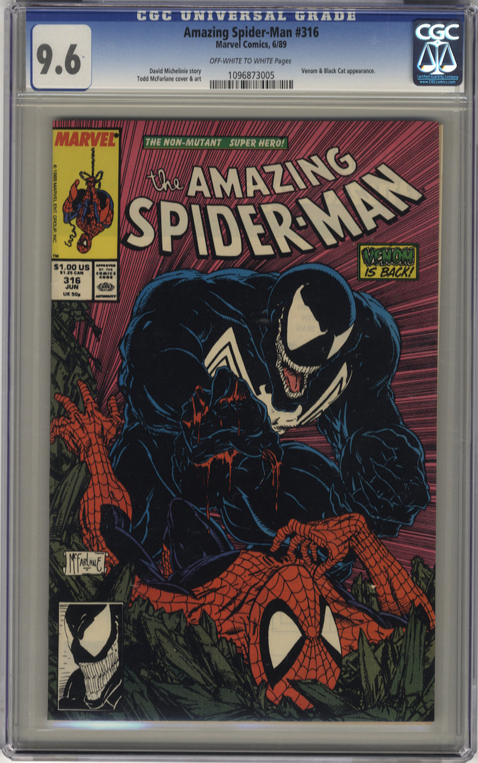 AMAZING SPIDER-MAN 316 - CGC 9.6
