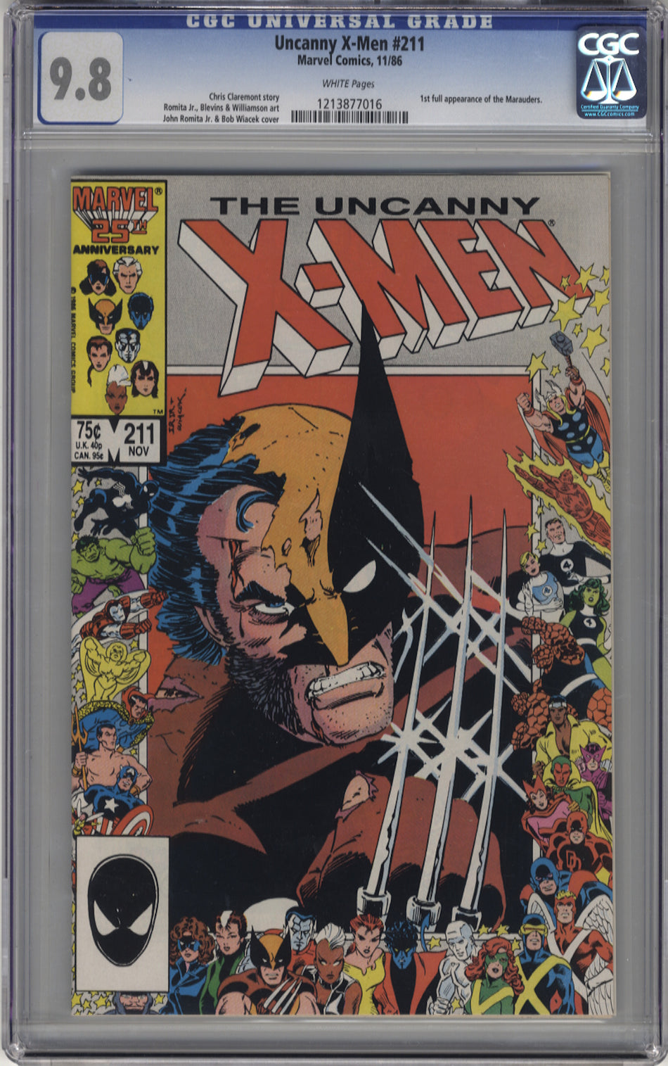 X-MEN 211 (UNCANNY) - CGC 9.8