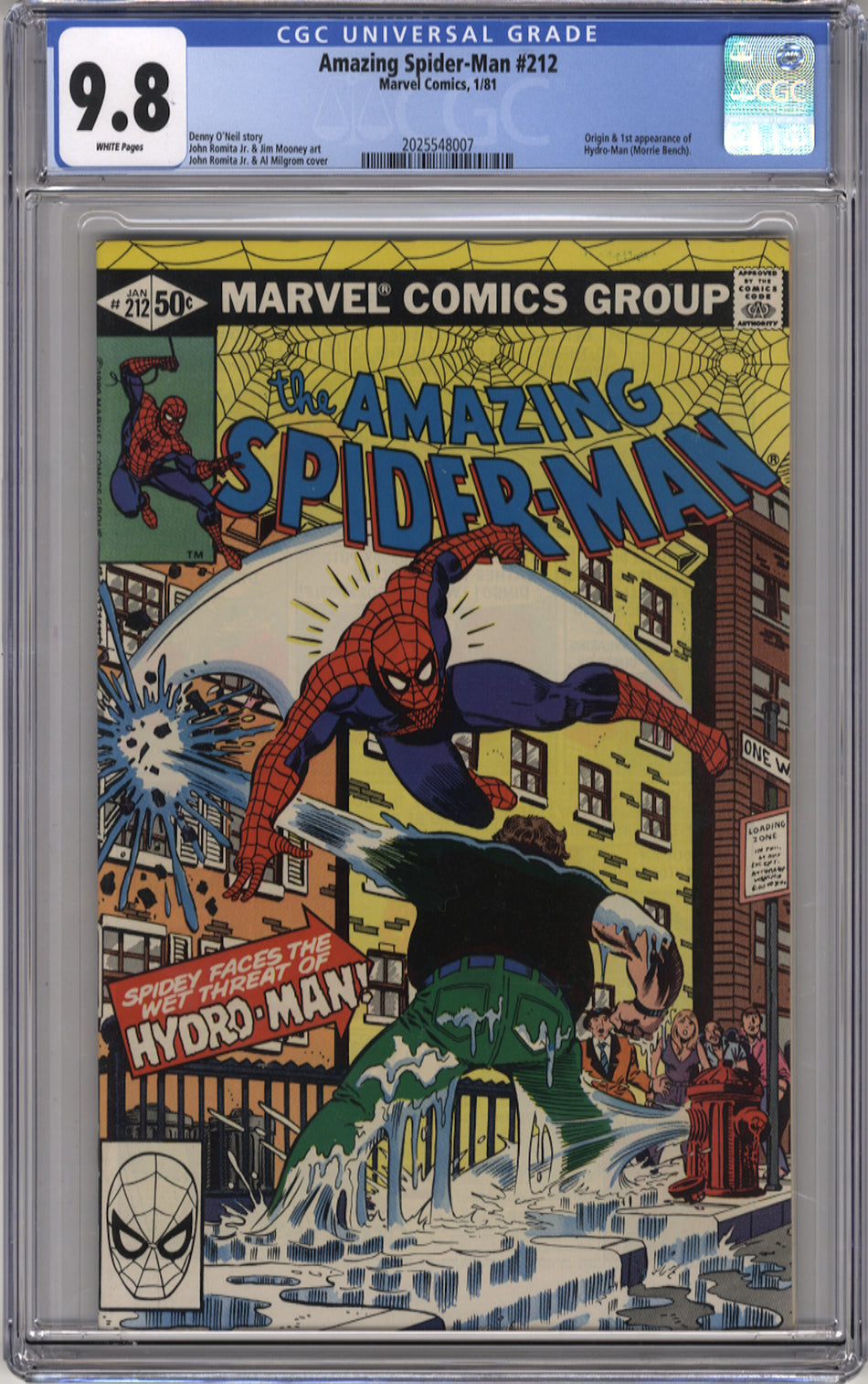 AMAZING SPIDER-MAN 212 - CGC 9.8