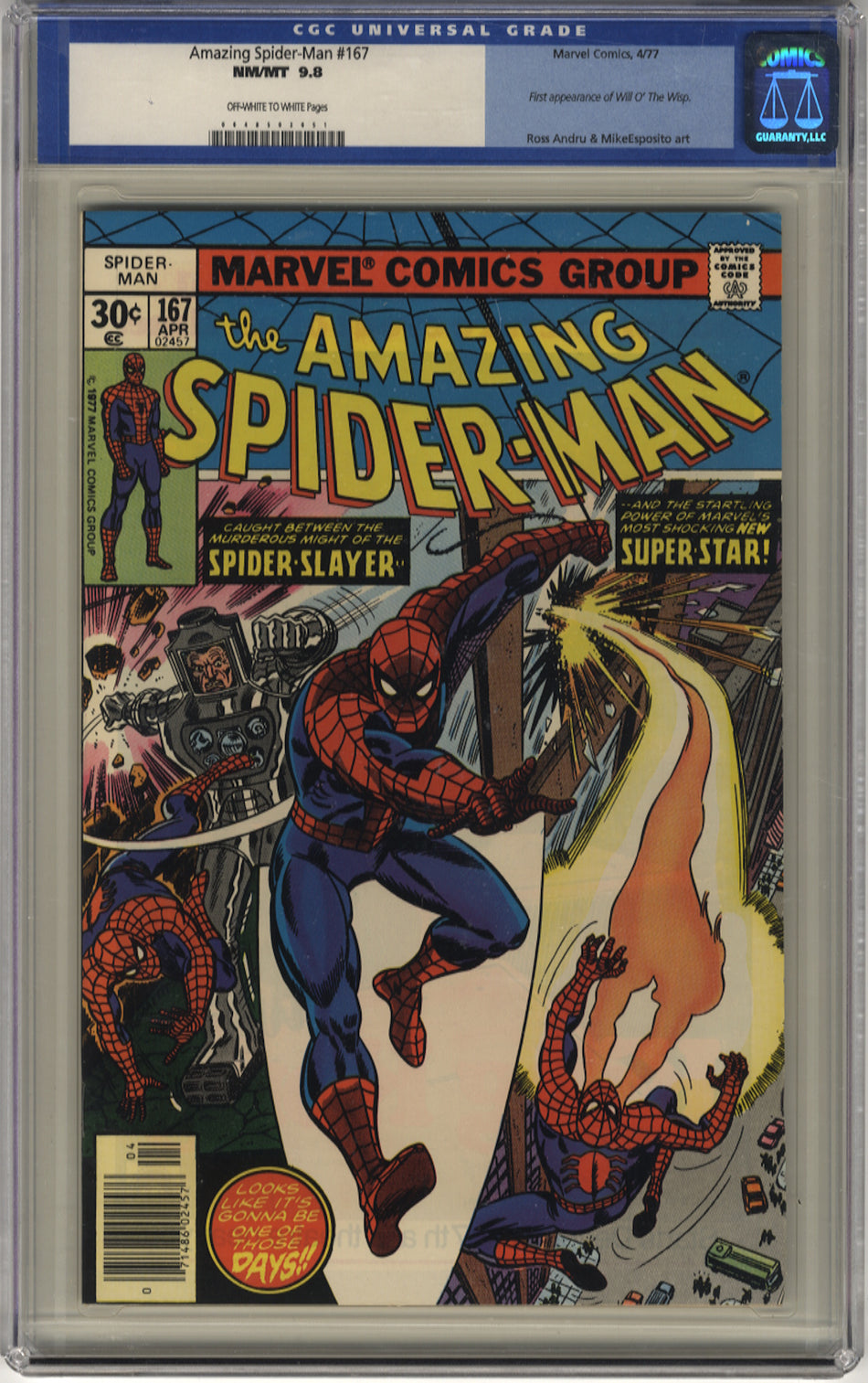 AMAZING SPIDER-MAN 167 - CGC 9.8