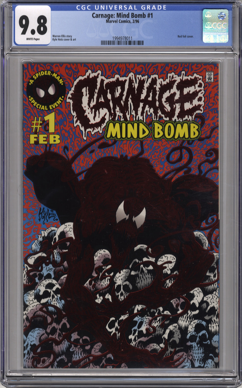 CARNAGE: MIND BOMB 1 - CGC 9.8