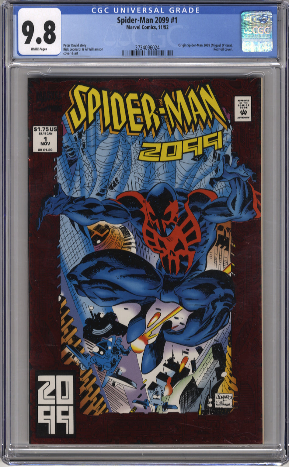 SPIDER-MAN 2099 1 - CGC 9.8