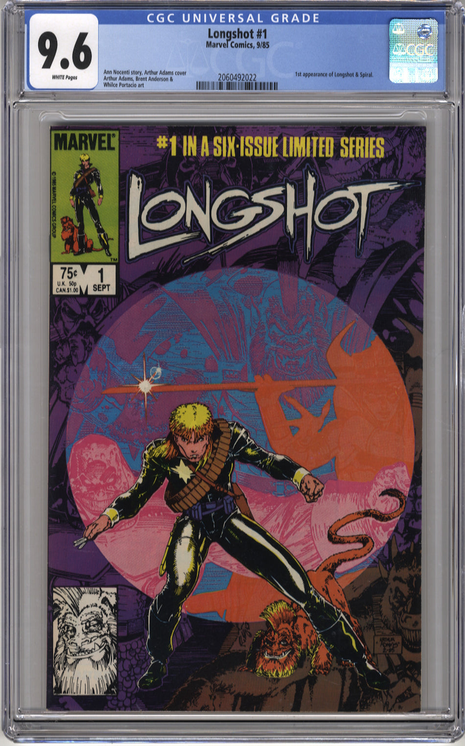 LONGSHOT (1985 Series) 1 - CGC 9.6