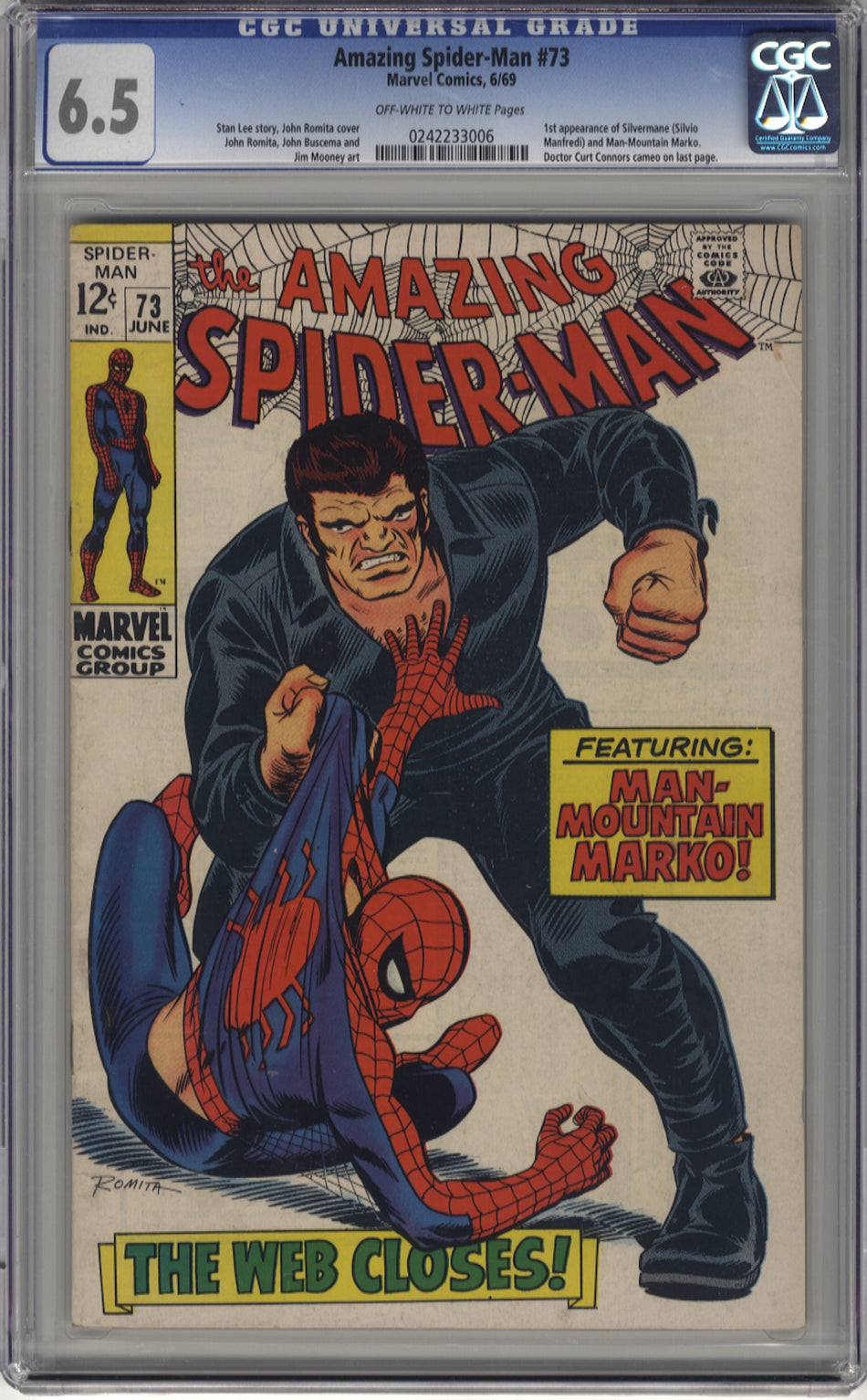 AMAZING SPIDER-MAN 073 - CGC 6.5