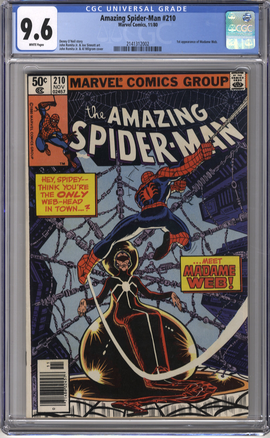 AMAZING SPIDER-MAN 210 - CGC 9.6