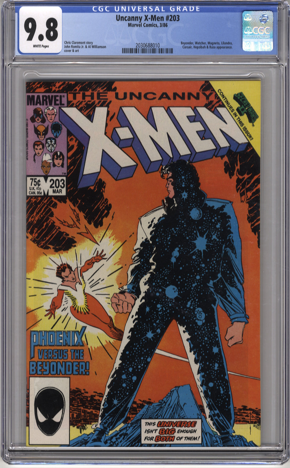 X-MEN 203 (UNCANNY) - CGC 9.8