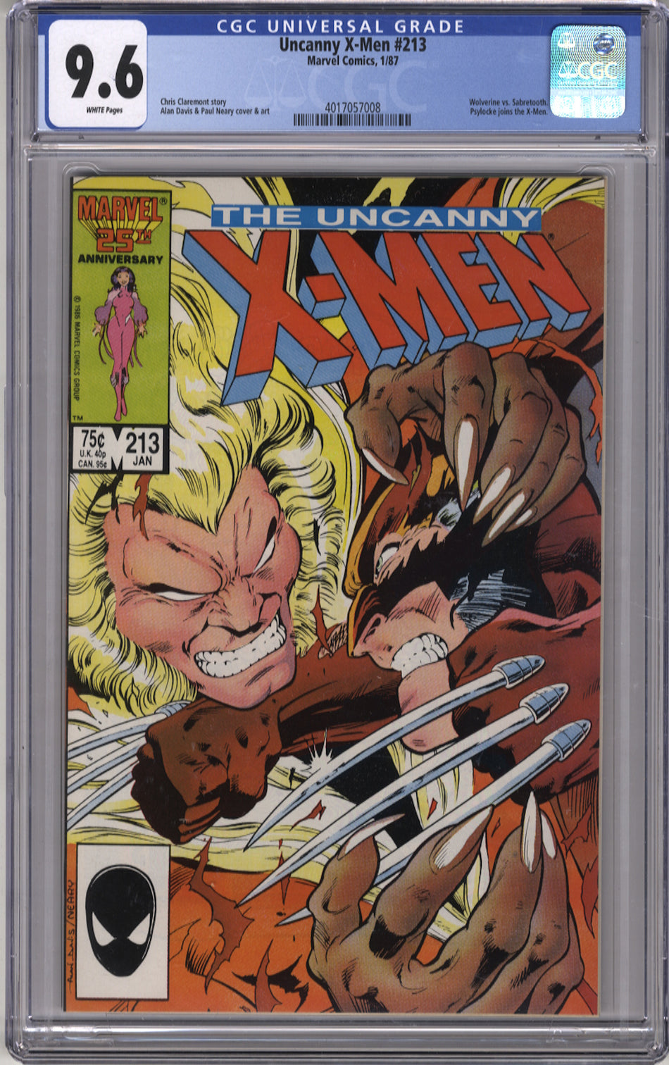 X-MEN 213 (UNCANNY) - CGC 9.6