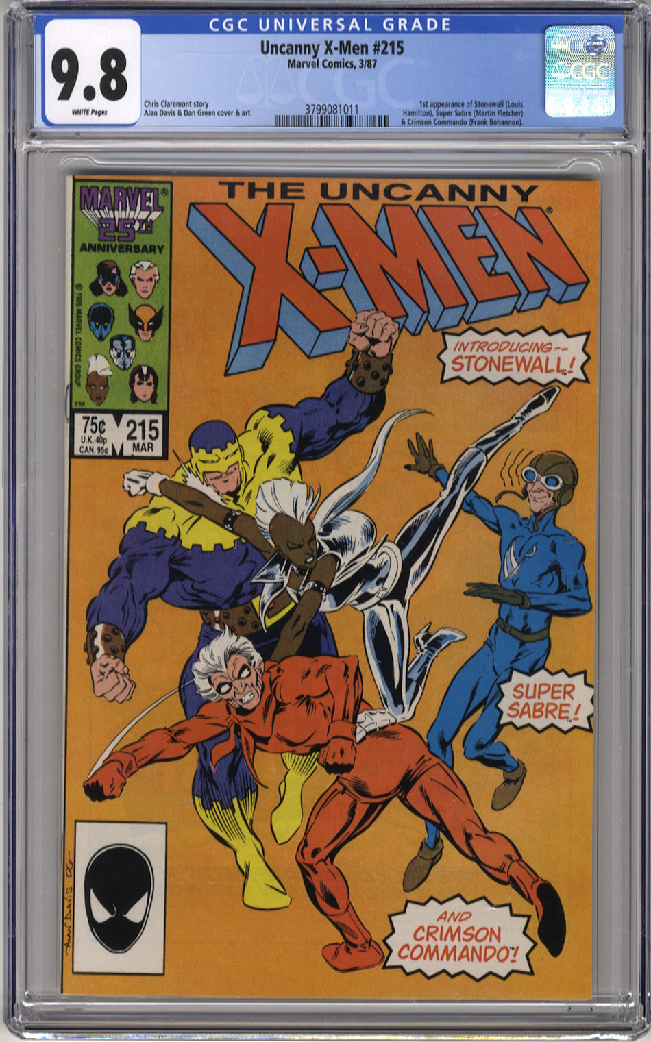 X-MEN 215 (UNCANNY) - CGC 9.8