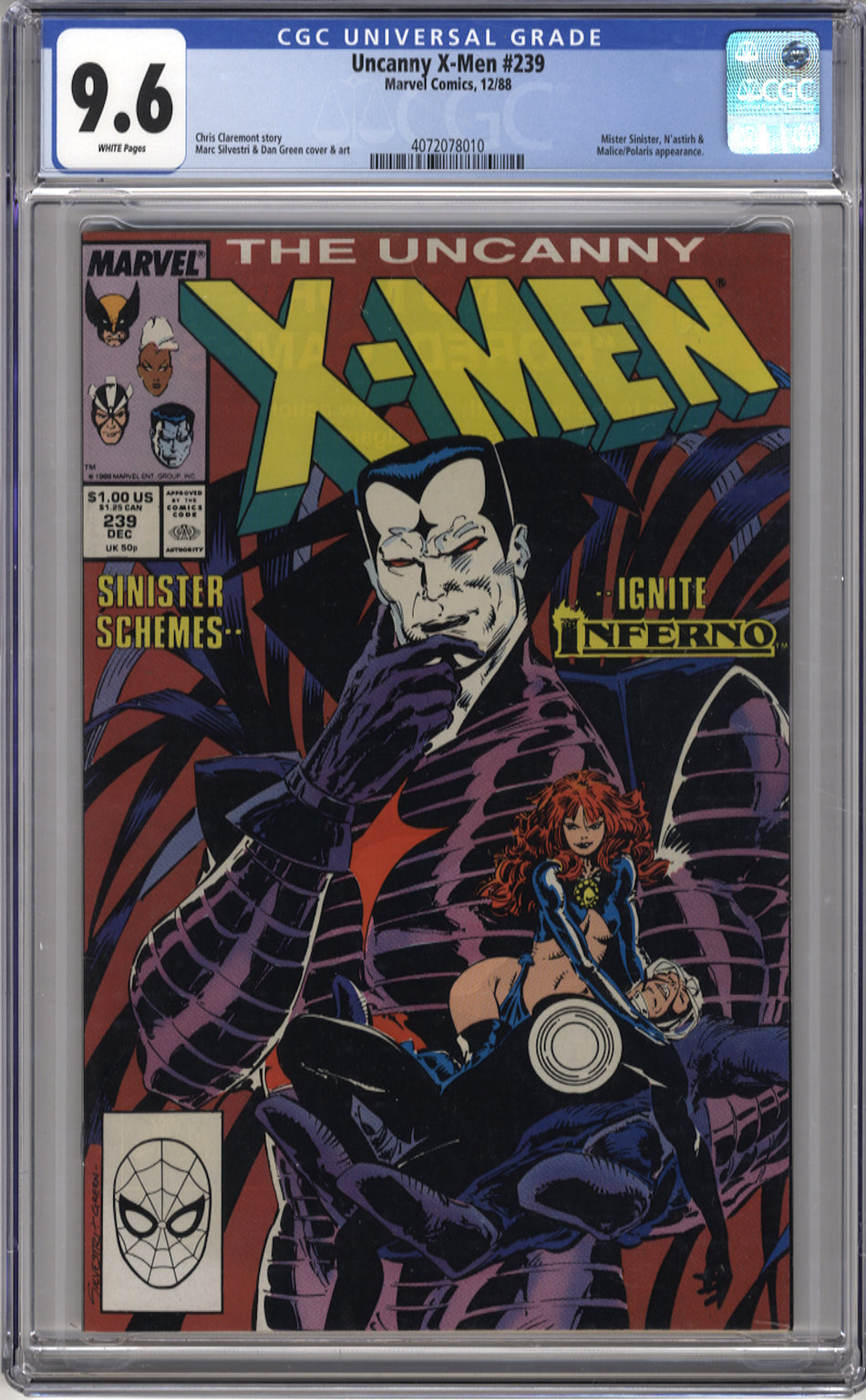 X-MEN 239 (UNCANNY) - CGC 9.6