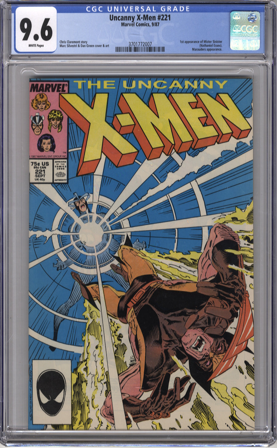 X-MEN 221 (UNCANNY) - CGC 9.6