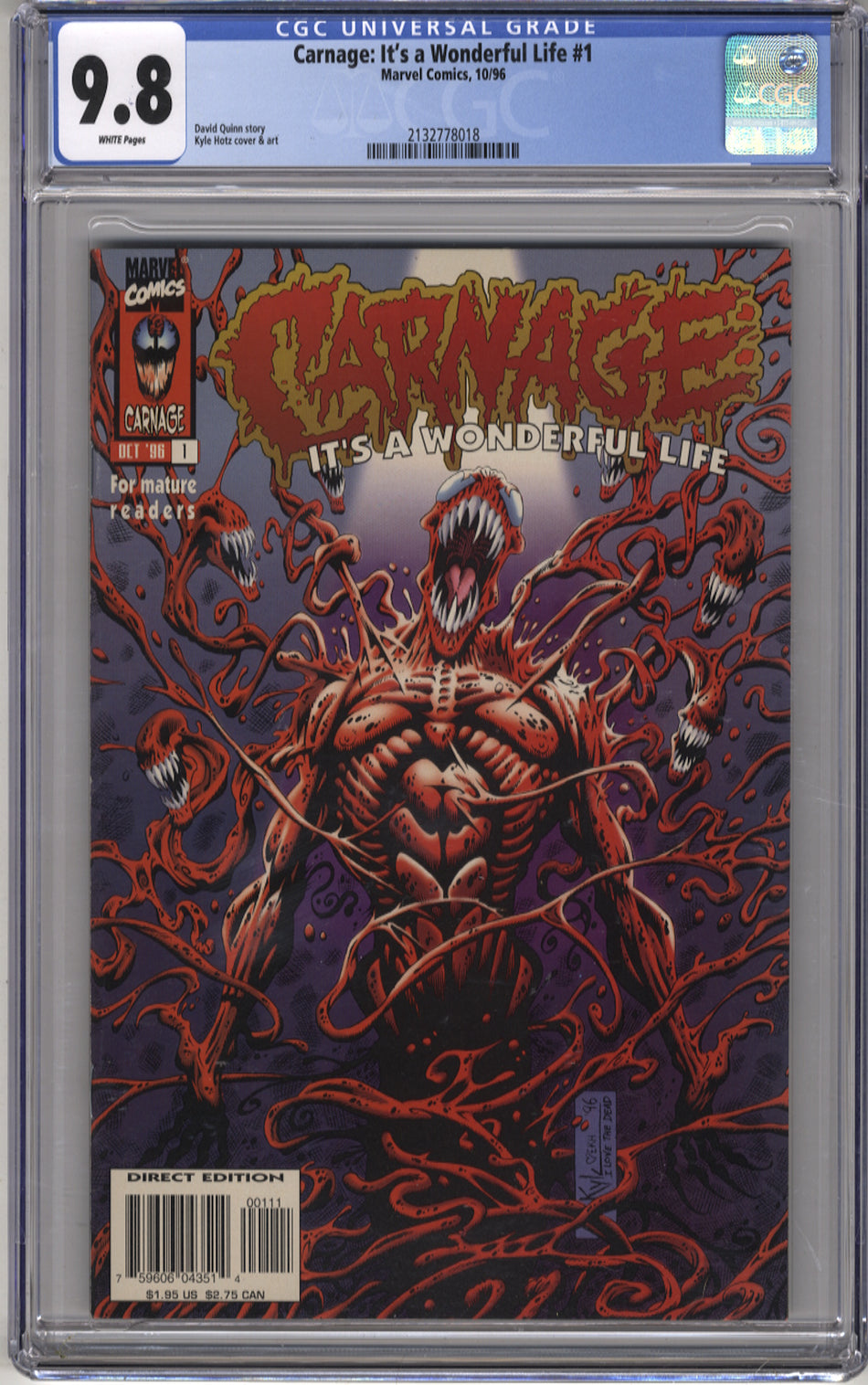 CARNAGE: IT'S A WONDERFUL LIFE 1 - CGC 9.8