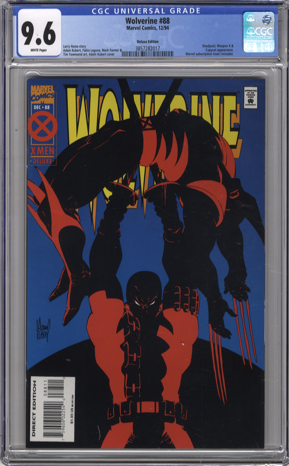 WOLVERINE 88 (1988 Series) - CGC 9.6 - Deluxe Edition