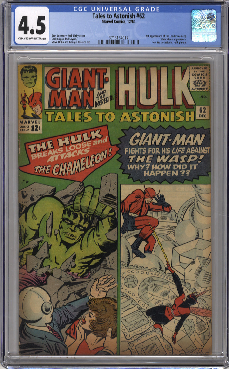 TALES TO ASTONISH 062 - CGC 4.5