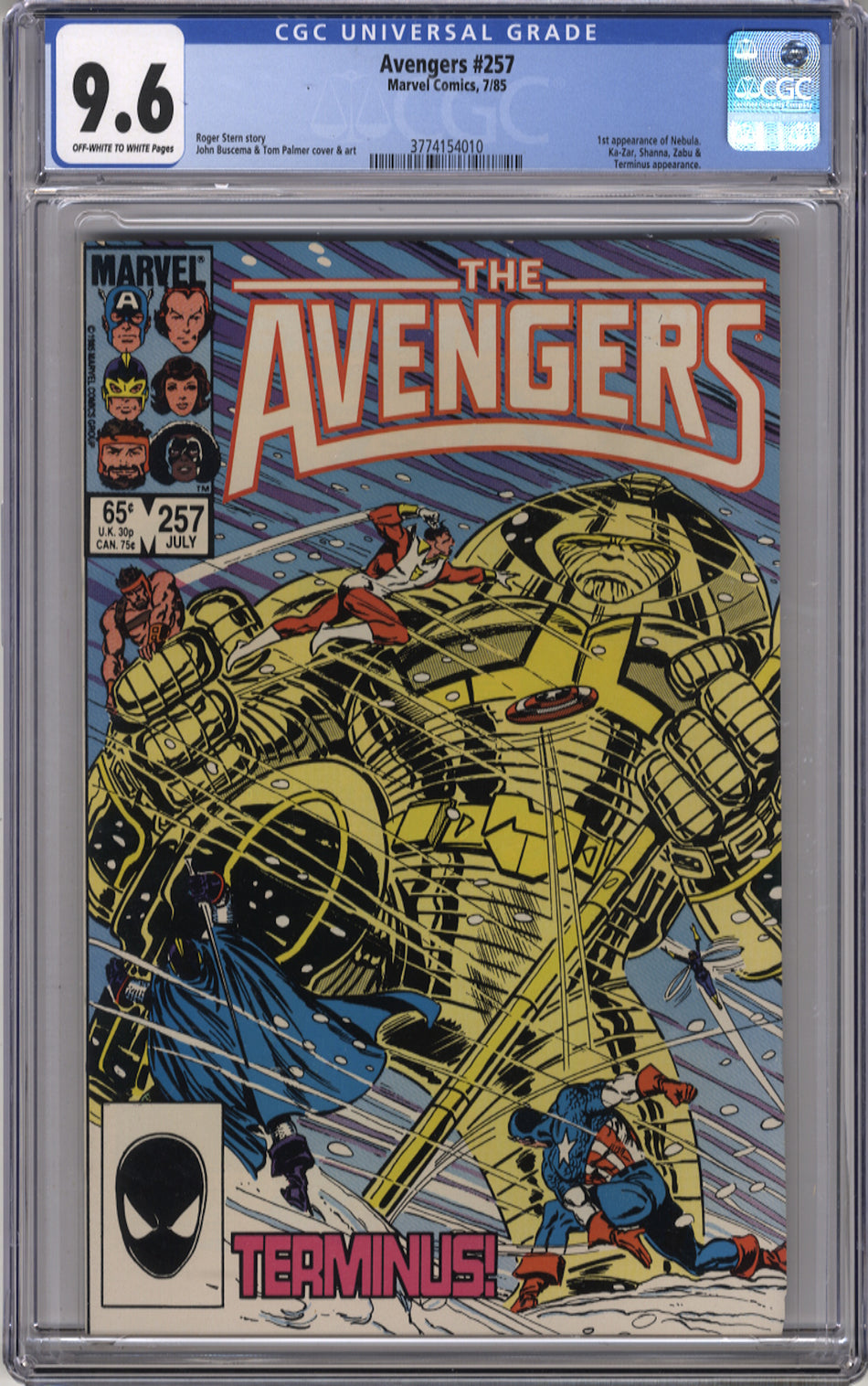 AVENGERS 257 - CGC 9.6