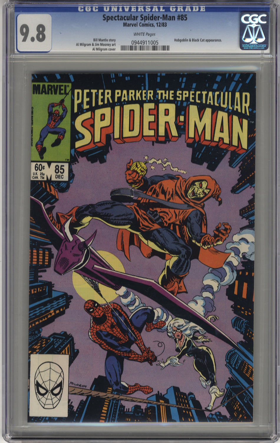 SPECTACULAR SPIDER-MAN 85 - CGC 9.8