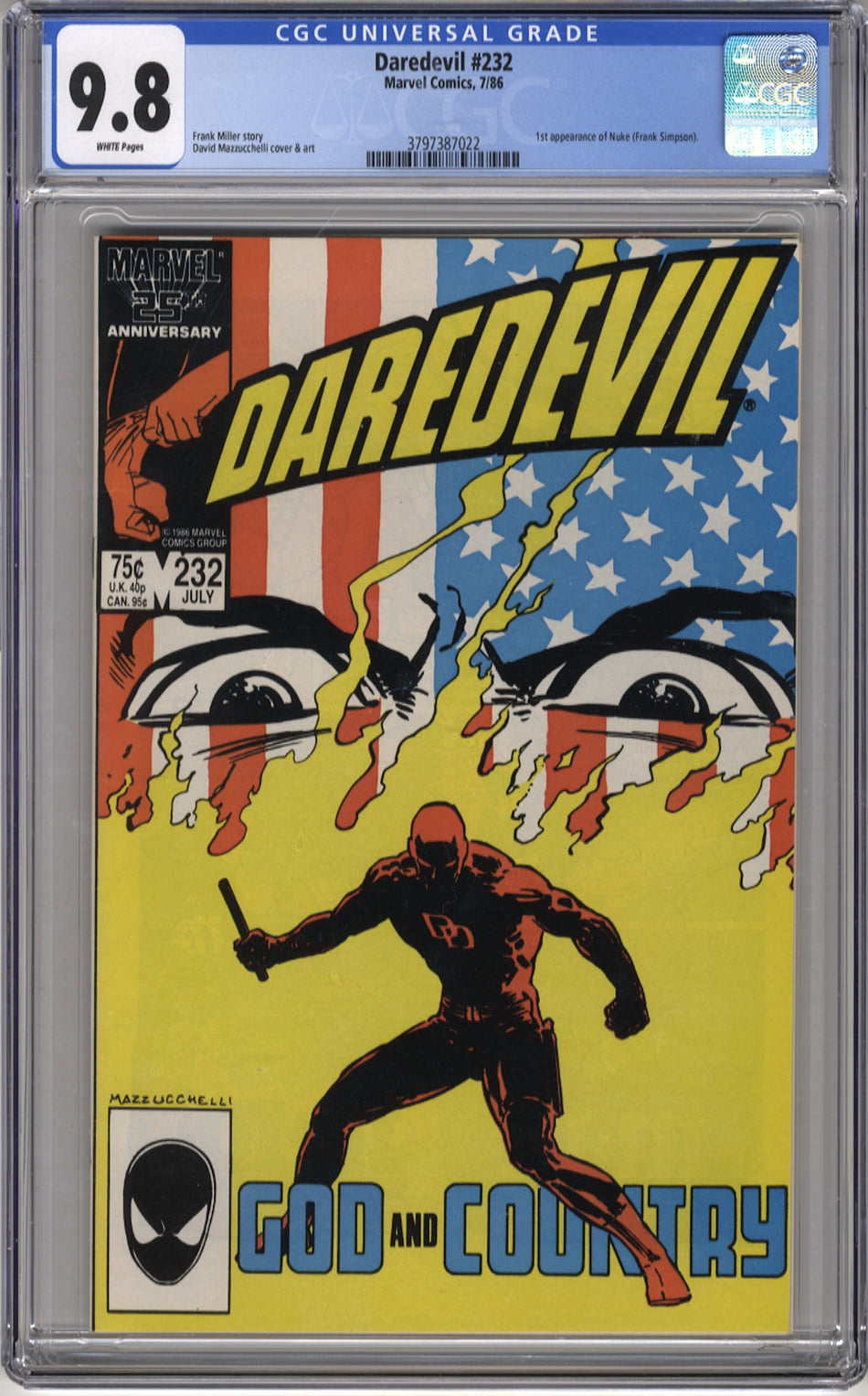 DAREDEVIL 232 - CGC 9.8