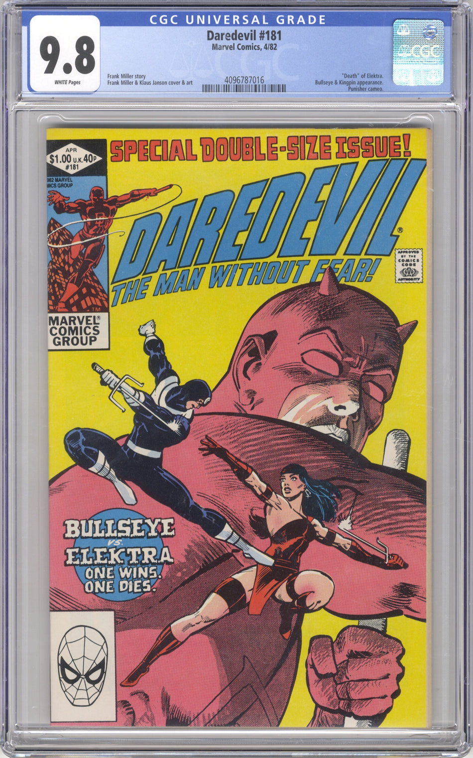DAREDEVIL 181 - CGC 9.8