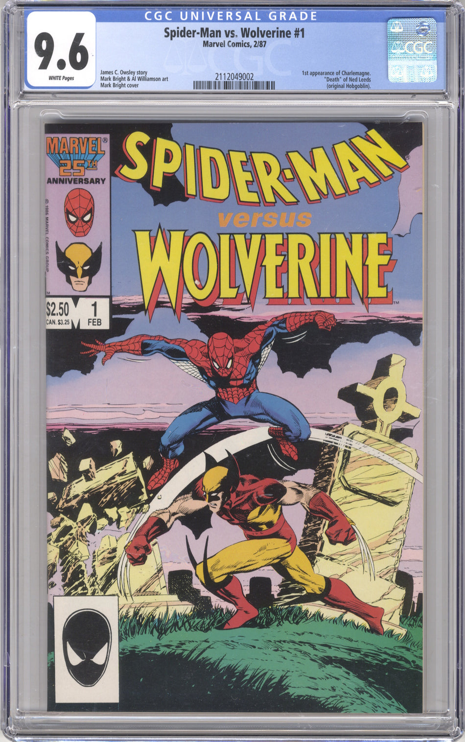 SPIDER-MAN Vs. WOLVERINE 1 - CGC 9.6