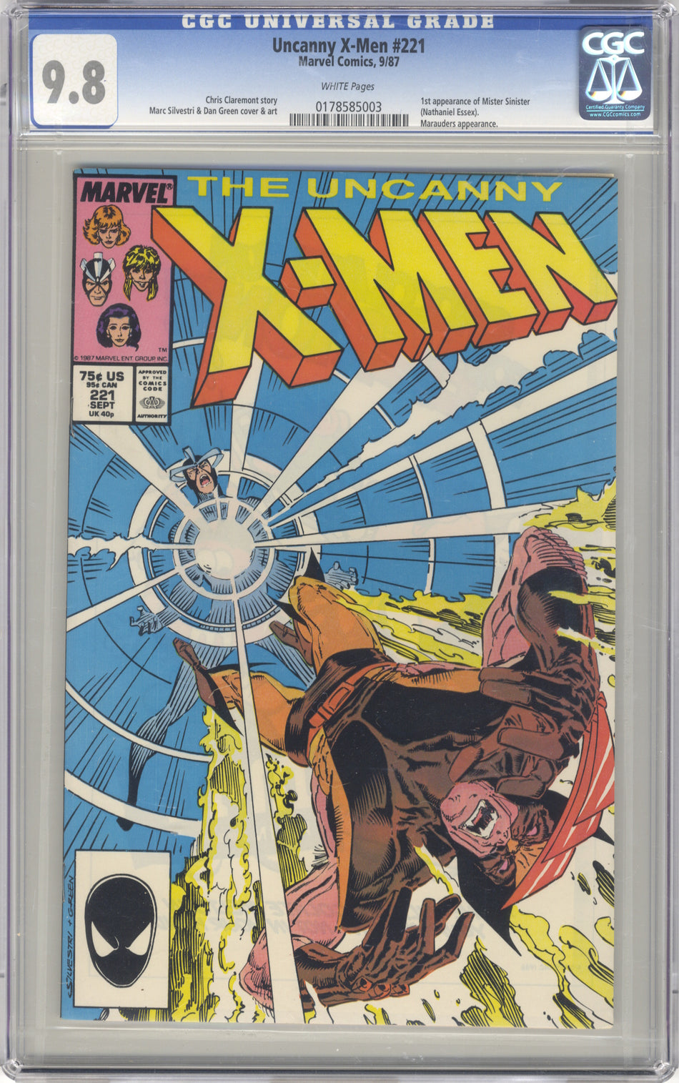 X-MEN 221 (UNCANNY) - CGC 9.8