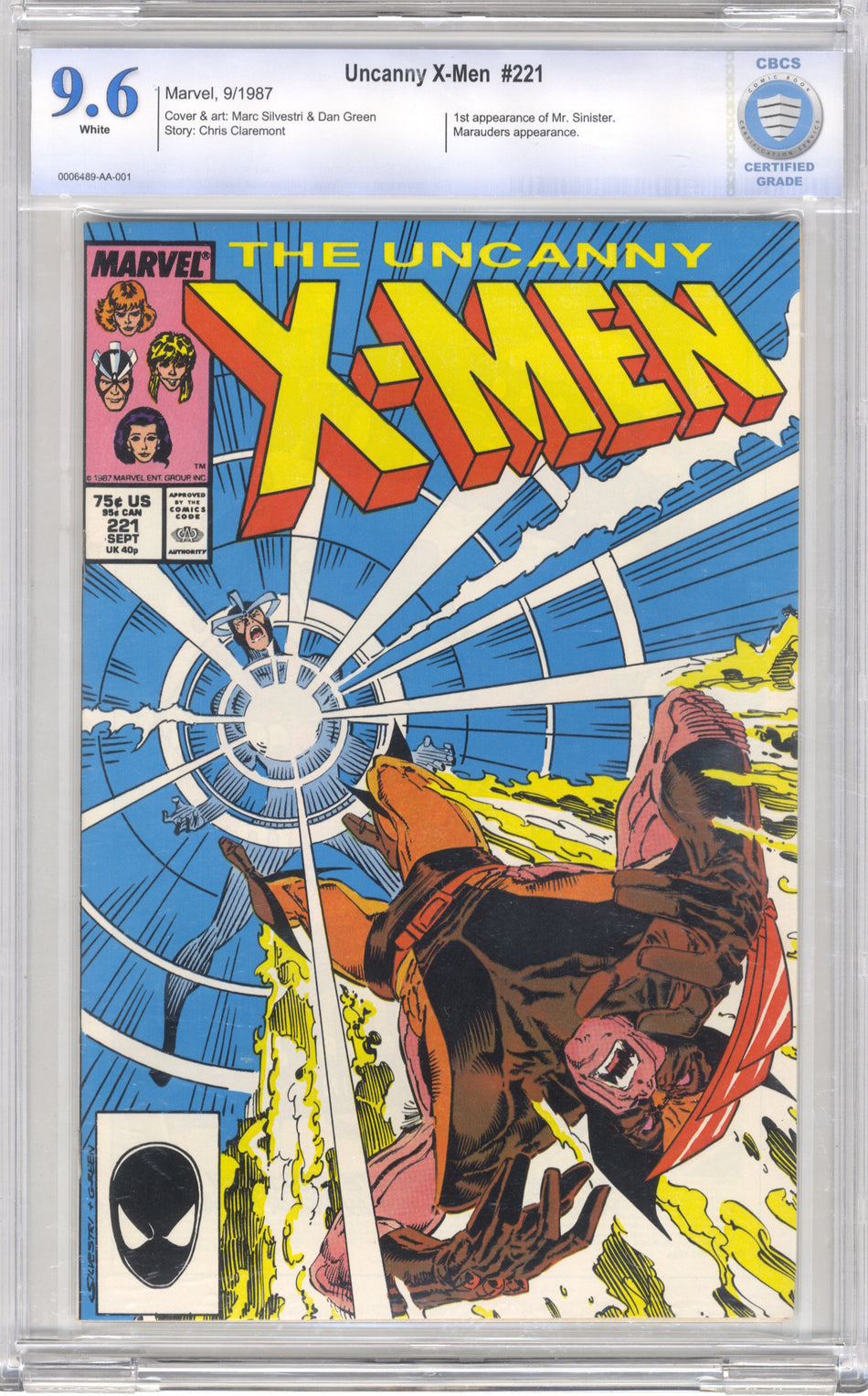 X-MEN 221 (UNCANNY) - CBCS 9.6