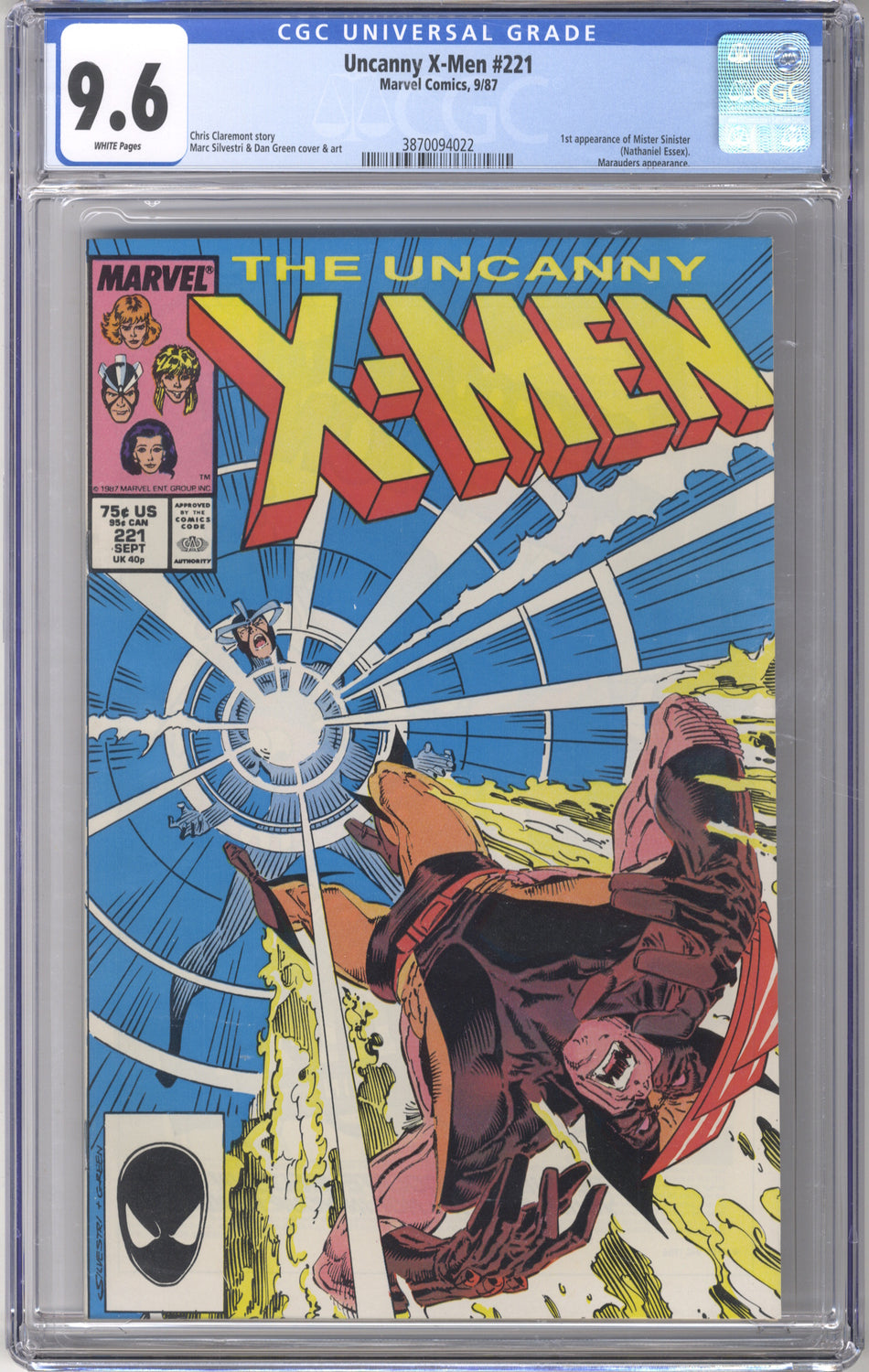X-MEN 221 (UNCANNY) - CGC 9.6