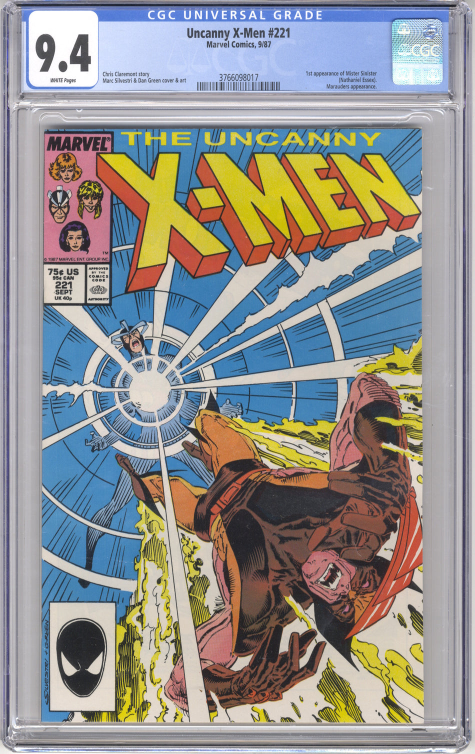 X-MEN 221 (UNCANNY) - CGC 9.4