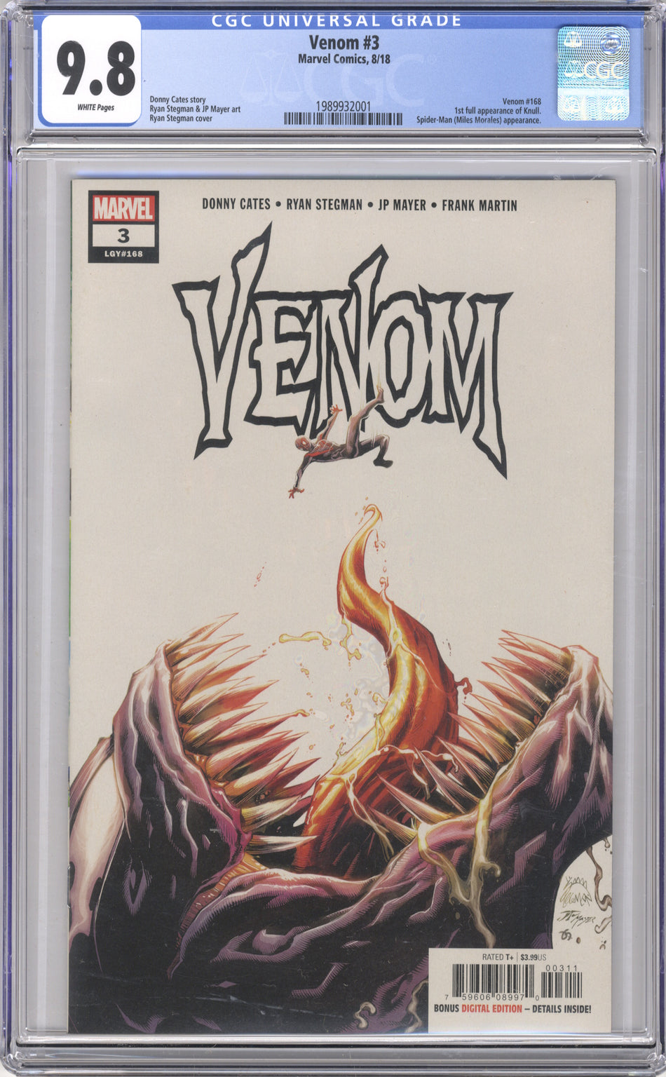 VENOM 3 (2018 Series) - CGC 9.8