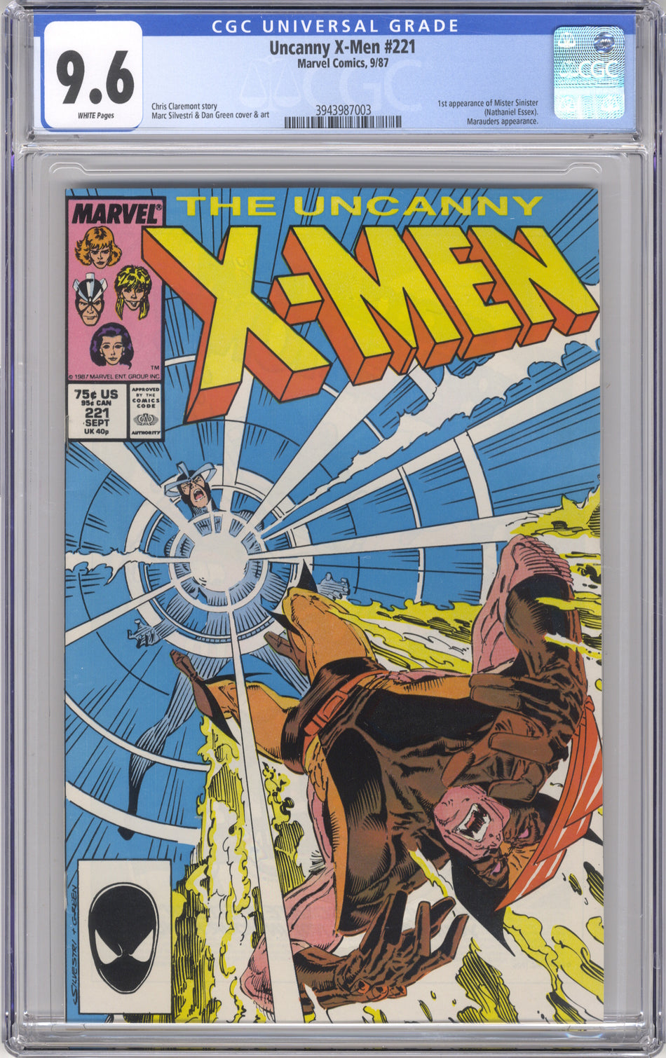 X-MEN 221 (UNCANNY) - CGC 9.6