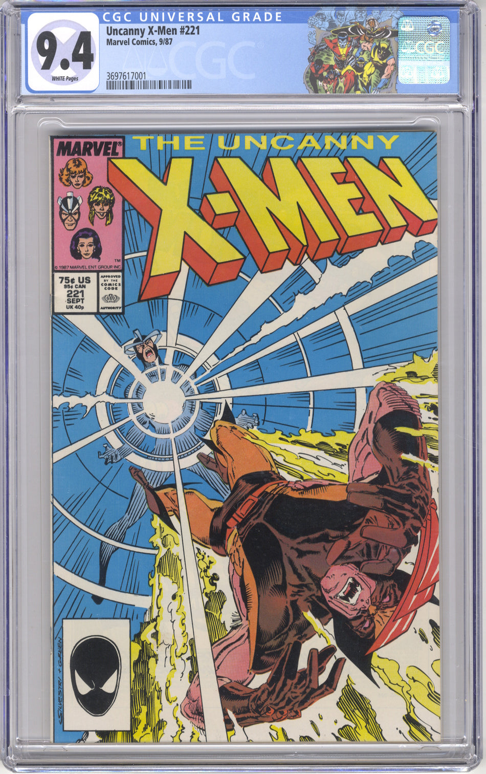X-MEN 221 (UNCANNY) - CGC 9.4