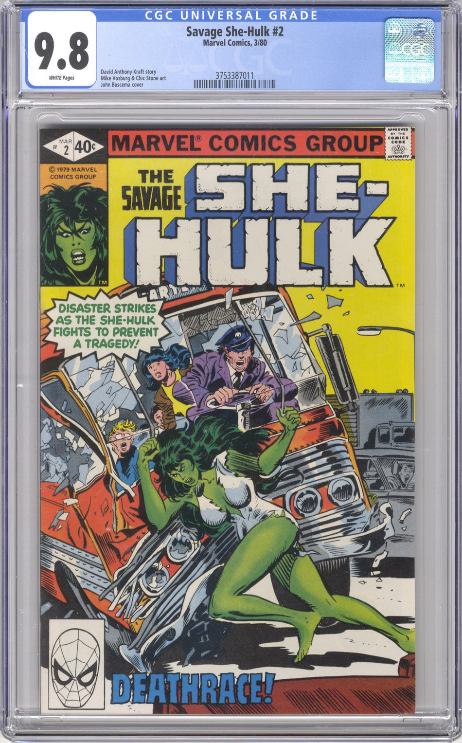 SAVAGE SHE-HULK 2 - CGC 9.8