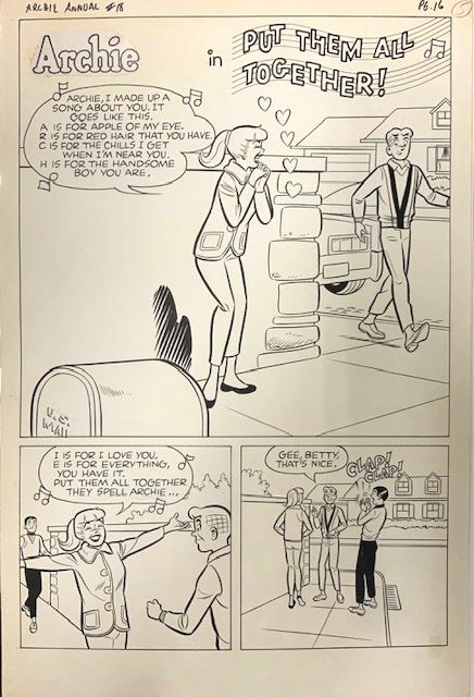 ARCHIE ANNUAL #18 PAGE 16 ORIGINAL ARTWORK