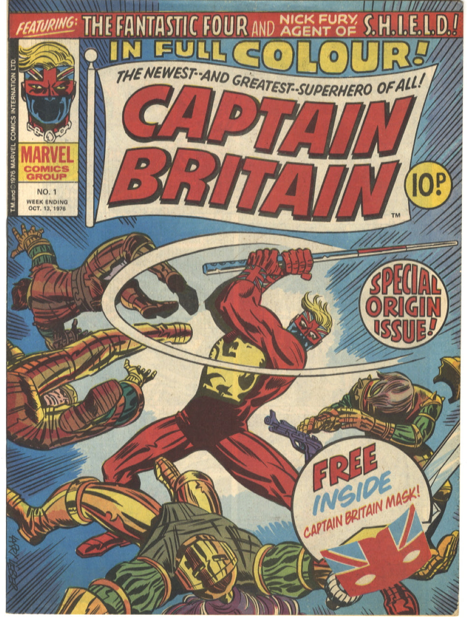 CAPTAIN BRITAIN 01 FN/VF (7.0) With Mask