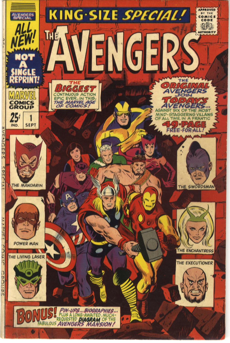 AVENGERS ANNUAL (SPECIAL) 001 FN+ (6.5)
