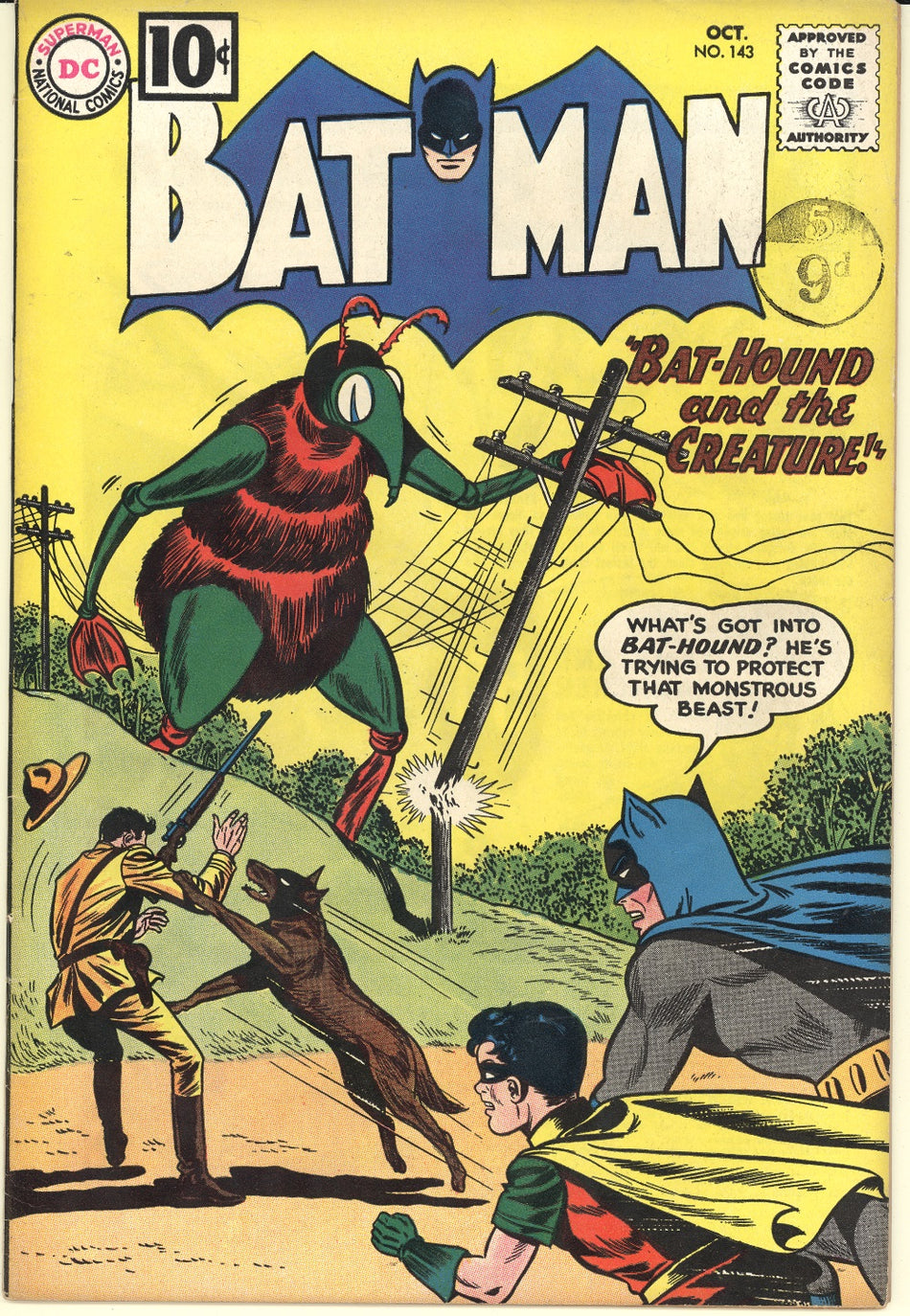 BATMAN 143 VFN- (7.5) HOLD THIS ONE