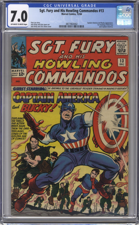 SGT. FURY AND HIS HOWLING COMMANDOS 13 - CGC 7.0